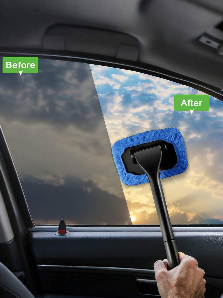 3 Stücke Scheibenwischersatz - Autofensterreiniger Griff - Mehrfarbige Schnee-/Eisschaber für LKW/SUV (langanhaltend & kompakt)