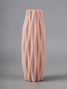 1 pezzo Vaso geometrico creativo, vaso per profumo di fiori per la decorazione della casa, vaso per fiori finti in plastica che imita la ceramica, adatto per soggiorno, camera da letto, ufficio, decorazione per feste e vacanze