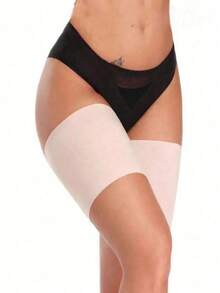 1 对女式防擦伤大腿带，弹力防擦伤腿套，高弹力硅胶防摩擦保护腿套，防勾腿绷带，防止大腿摩擦