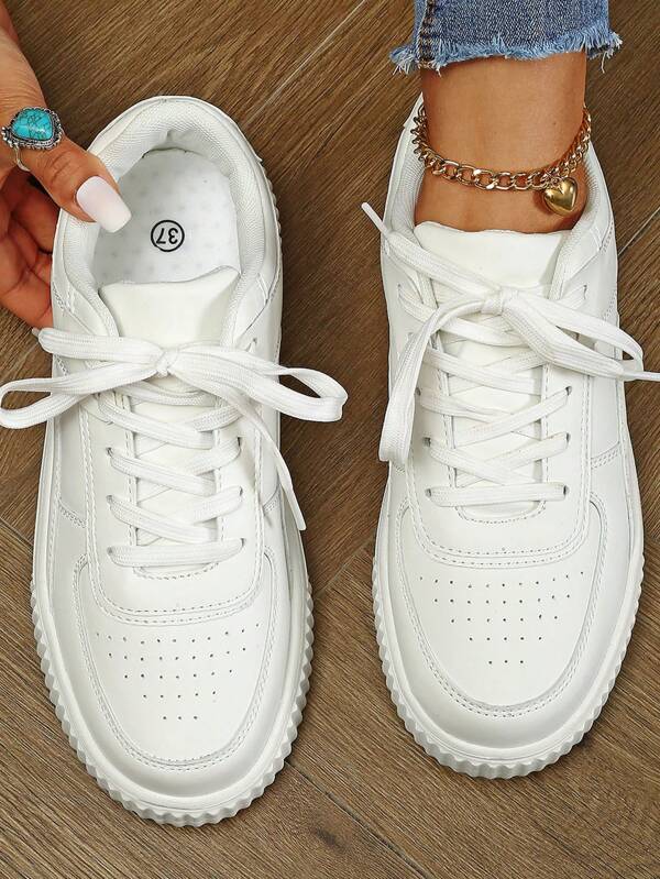 Stylish Color Block Casual Breathable Comfortable Lace-Up Sneakers, Low-Top Vulcanized Shoes, Unisex Student Sport Shoes