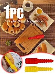 قطعة واحدة من أداة ثقب خبز الهوت دوج، أداة الهوت دوجر لشوي وشواء خبز الهوت دوج، النقانق والسجق الأخرى، أدوات الخبز، مستلزمات الخبز والأدوات المنزلية