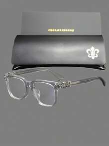 CHARMLIBRARY 2025 New Rectangular Plastic Eyeglass Frames, Classic & Fashionable Optical Business Computer Myopia Glasses Frames, Square Lightweight & Comfortable For Men & Women, Suitable For Hiking, Driving, Running, Travel