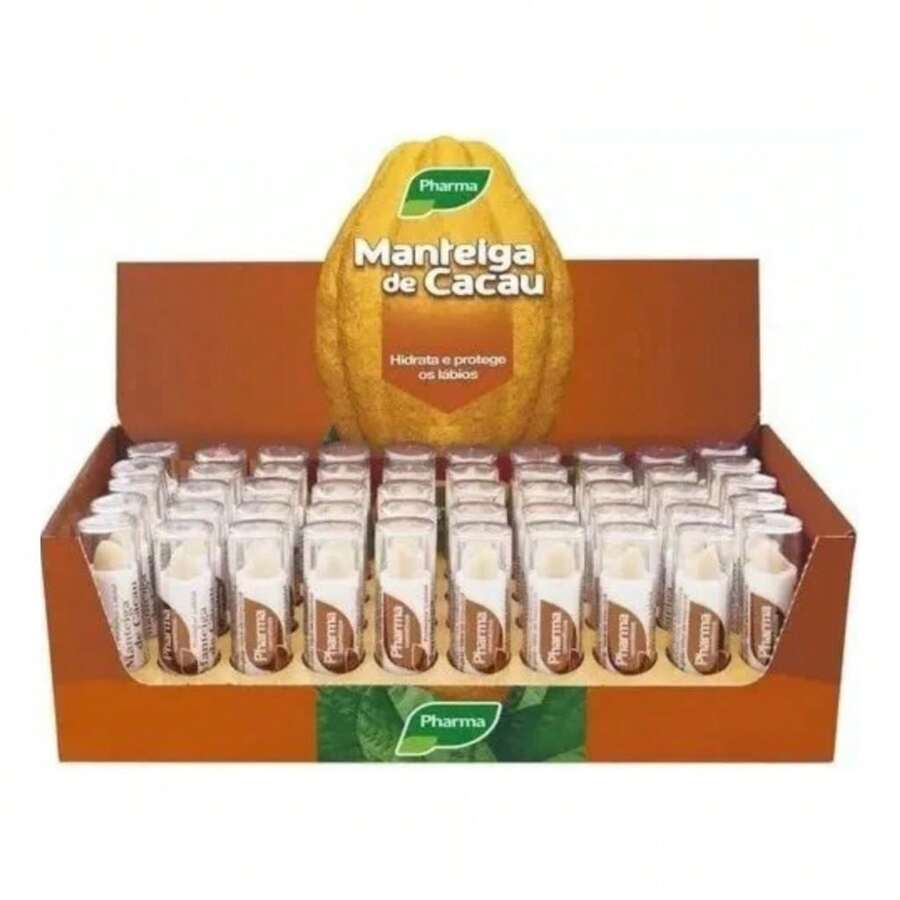 1 Box Manteiga De Cacau Display C/50 Un de Pharma Atacado - Multicolorido - Visão 1