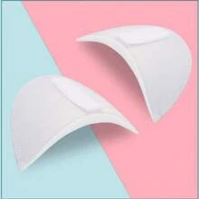 1 par de almohadillas para hombros de espuma esponjosa - Juego de realzadores de hombros con forro para prendas, protectores de hombros, sujetadores de tirantes acolchados para chaquetas, blazers y camisetas (Negro + Blanco)