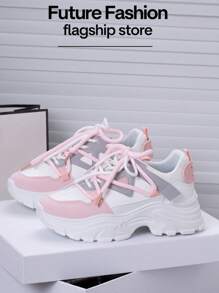 1 Pair Women Casual Sports LightweightStudent Sneakers For Outdoor Activities