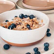 Mora Ceramic Flat Bowls Set Of 4-25 Oz- For Soup, Salad, Rice, Cereal, Breakfast, Dinner, Serving, Oatmeal, Etc - Microwave, Dishwasher And Oven Safe Porcelain Bowl For Eating And Kitchen - Vanilla,8059130 - 白色 - 查看 8