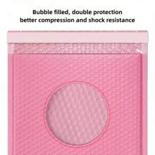 40pcs/Pack Pink Color Co-Extrusion Film Bubble Mailers, Holiday Themed Foam Pouches, Shockproof And Waterproof, Suitable For Packing And Shipping Jewelry, Books, Phones And Other Products