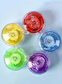 1/2/3/4/5/6 piezas de juguetes Yoyó enviados al azar con cuerda de tiro, con luz, con luces intermitentes, juguetes Yoyó geniales, Yoyó, Yoyó, Yoyó, Mini Yoyó, Yoyó rosa, 1 Euro, premios de caja del tesoro, Resortes, Yoyó de madera