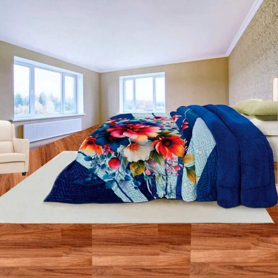 Suavecito Double Jumbo Shearling Reverse Coverlet - Geneva - View 1