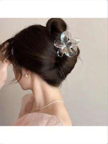 Cute Colorful Flower Claw Clips, Hair Claws For Bun Updo, For Women & Girls Snowflake Halloween