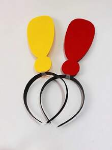 1 szt. Akcesoria do włosów w stylu imprezowym – opaski na głowę ze znakiem zapytania, wykrzyknikiem, czerwoną strzałką dla kobiet, modne dodatki na imprezę, zestaw opasek w kształcie strzałki – odpowiednie do noszenia na co dzień, na imprezy, występy itp., idealne na zajęcia na świeżym powietrzu i jako rekwizyt do zdjęć