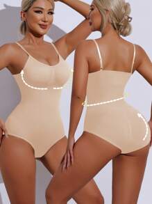 加厚塑身衣，瘦身，塑身，收腹，提拉，丰胸 - 杏色 - 查看 4