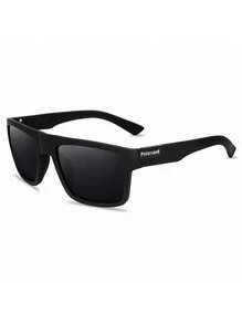 Dreamy Cool Classic Polarized Square Fashion Glasses, Suitable For Boy And Girl, Outdoor Sports Party Vacation Travel Driving Fishing Supplies Photo Props