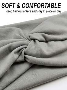 4 pezzi/set Fasce per capelli alla moda boeme di colore unito per donne, foulard retrò intrecciati, accessori per capelli sportivi antiscivolo e assorbenti, fasce eleganti per capelli, fascia per la testa alla moda, per la scuola e l'università