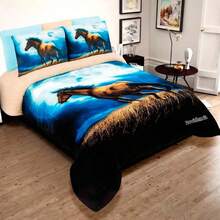 Cobertor Jumbo Matrimonial con Borrega – Súper Suave, Cálido y con Diseños Trendy para esta temporada  de Frio- Beautty Home - Mustang - Ver 3