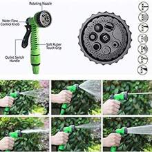 25/50/75ft Expandable Garden Hose Set With 7 Function Spray Nozzle - Durable, Water Hose With Nozzle For Yard Watering, Outdoor Use & Car Washing High Pressure Water Gun - No Power Required
