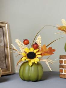 1 件 7.8 英寸（高）仿真南瓜秋季家居客厅卧室感恩节丰收节万圣节派对桌面装饰家居装饰万圣节装饰秋季装饰房间装饰秋季装饰