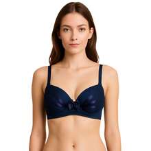 Kit 3 Sutiãs Bojo Rendado Lingerie Sensual Feminina Adulto - Multicolorido - Visão 5