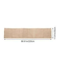 1 pièce Chemin de table en toile de jute, chemin de table de mariage en lin rustique, décoration de table en lin tissé rectangulaire rustique pour les fêtes forestières et les pique-niques, décoration de Noël, décoration d'Halloween, rouleau en jute de style campagnard vintage pour la décoration de la maison, baby shower, shower de mariage, décoration de fête d'anniversaire, décoration de mariage