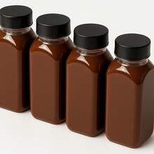 10 PET Bottles 200ml / 300ml With Lid For Juices And Sugar Cane Juice Direct From The Factory - màu đen - Xem 8