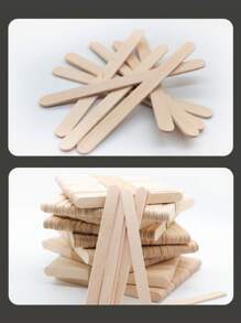 10/50/100pcs Disposable Wooden Waxing Sticks| Hair Removal Beans|Full Body Waxing Kit For Women|Painless At-Home Hair Removal|Travel Size