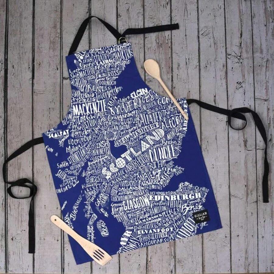 Mapped Out Apron - Navy - Default - View 1