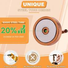 Magnetic Hooks, Cruise Ship Essentials, 120lb+ Heavy Duty Magnetic Hooks For Cruise Cabins, Refrigerator, Grill, Hanging, And Travel |   Extra Strong Must-Haves Magnet Hook,Black - Bronze - View 4
