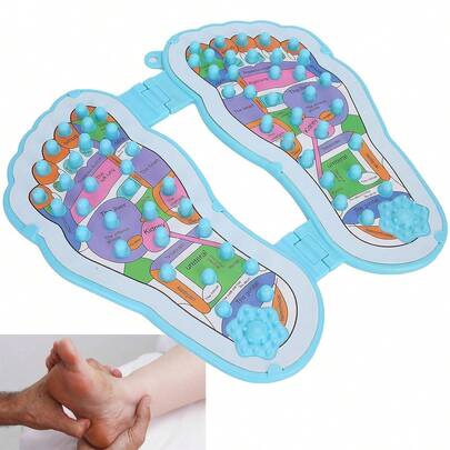 Massageador de Pes Acupuntura Reflexologia Acupressao Fascite Plantar Pontos de Pressao Alivia Dores Terapia Relaxante