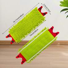 1/2/3/4 piezas (No incluye el trapeador) Almohadillas de repuesto compatibles con trapeadores, se ajusta al trapeador Ultramax Turbo 2-en-1, de fácil montaje, paño de microfibra reutilizable y lavable, adecuado para la limpieza de baños y cocinas, Navidad y Halloween