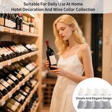 1 件葡萄酒瓶架，冰箱瓶储存容器，塑料酒杯储存和整理器，通用冰箱罐头、苏打水和啤酒架，适合家庭日常使用、酒店装饰和酒窖收藏，欧式风格 - 彩色 - 查看 5
