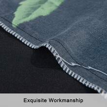 Sunflower Pattern Comforter Set – Soft Black Microfiber, Wrinkle-Resistant / Fade-Free - màu đen - Xem 4