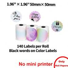 Impressora de Etiquetas Portátil e Mini, Impressora de Etiquetas Térmica Sem Fio Compatível com iOS e Android, para Escritório, Varejo, Etiquetas de Joias, Inclui um Rolo de Etiquetas Brancas de 40*20mm