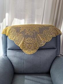 125cm X 60cm / 1 Pc Yellow Lace Trim, Garment Accessories For Headgear, Lampshades, Tablecloth, Dress Hemline, Clothing Decoration