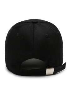 1 件男女通用纯色休闲字母刺绣棒球帽，时尚百搭涤纶棒球帽，适合户外活动和日常穿着