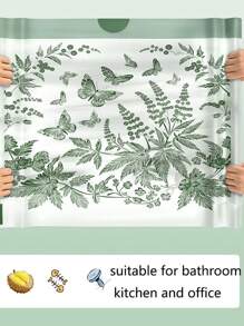 150 个香味抽绳垃圾袋，带有蝴蝶印花和甜虫香味，中型抽绳垃圾袋，抗撕裂香味垃圾桶内衬，适用于家庭、厨房、浴室或办公室。 - 綠色 - 查看 10