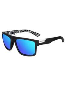 Dreamy Cool Classic Polarized Square Fashion Glasses, Suitable For Boy And Girl, Outdoor Sports Party Vacation Travel Driving Fishing Supplies Photo Props