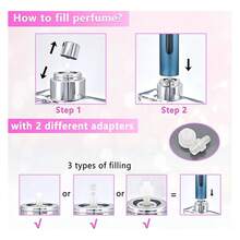 Refillable Perfume Atomizer Travel Bottle 5ml Leakproof Luxury Travel Perfume Refillable Bottle, Portable Perfume Atomizer Blue - 彩色 - 查看 3