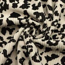 59x19.69inch Soft Leopard Print Elastic Corduroy Fabric - Machine Washable Polyester, Ideal For Pillow Covers, Couch Covers, DIY Handmade Crafts, DIY Craft Fabric | Playful Print Design | Polyester Fabric - Multicolor - View 13