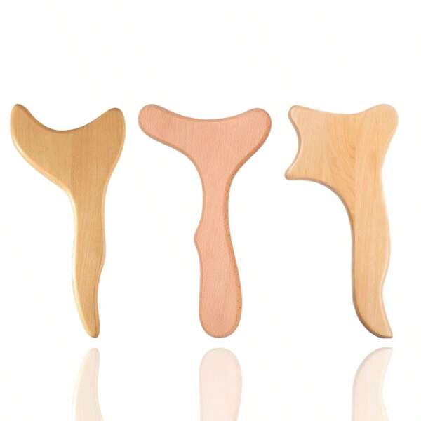 Wooden Massage Tool, Full Body Massager, Hand Massager, Leg Massager, Shoulder Massager, Shoulder & Neck Massage Tool, Facial Massage Tool, Back Massager, Waist Massager, Full Body Muscle Massage, Multi-Functional Massage For Different Body Parts, Body Relaxation Tool, Suitable For Home Use