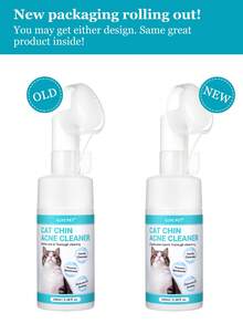 GJYC PET 猫下巴清洁剂 - 去除猫下巴黑斑，二合一清洗刷，用于猫下巴皮肤护理，无动物实验，香味清新，3.38 液量盎司（1 包） - 彩色 - 查看 9