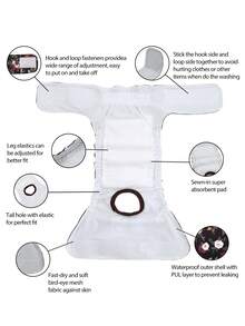 1pc Reusable Washable Dog Diaper, Female Dog Menstrual Period Pants