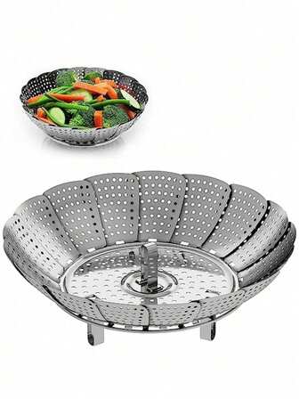 1pc-DeTODO Stainless Steel Steamer Steamed Vegetables