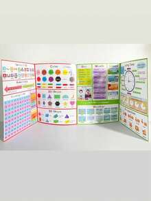 1pc My First Learning Wall Chart And Phonetic Vocabulary Building Poster Set, Preschool Educational Teaching Aid, Home Learning Activity, Paper Material - Multicolor - View 8