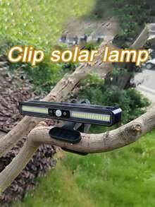 2pcs Solar Powered Motion Sensor Wall Lights - 3 Modes Clip-On Installation Safety Lamp, IP65 Waterproof, Suitable For Halloween, Christmas, Porch, Garage (White Light/Warm Light) - Multicolor - View 2