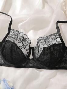 حمالة صدر مطرزة قابلة للتعديل بحجم كبير، رفع الملابس الداخلية الحميمة