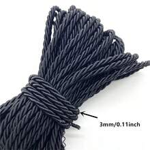 5yards 3mm 3-Strand Paracord Rope Polypropylene Rope For Home Decoration Accessories DIY Handmade Home Textile Decoration