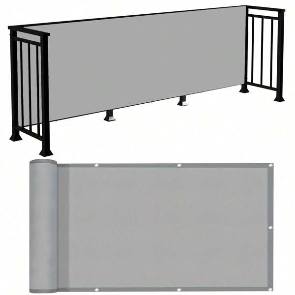 Écran de confidentialité pour balcon, revêtement opaque de clôture pour confidentialité, bouclier de protection UV pour balustrade d'appartement, patio extérieur, terrasse, véranda
