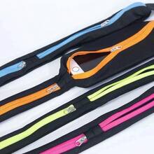 Running Waist Pack Double Pocket Waterproof Phone Belt Nylon Casual Small Fanny Bag Traveling Cycling Hiking Sport Gym Shopping - Multicolor - View 10