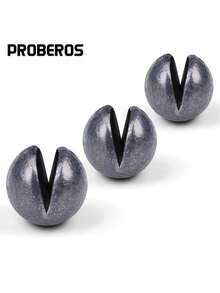 Lead Head Sinkers, Open Lead, Lead Clips, Round Heavy Lead, Non-Destructive Quick Lead, Sea Fishing, Fishing, Fishing Gear Accessories - Silver - View 1