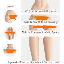 NovaPulse 12.6 英寸 1/6 收藏级小雕像，超模 12 关节娃娃，逼真妆容，BJD/MJD 专业级收藏品，时尚设计，可 DIY 服装（仅限娃娃，无衣服） - WarmSkinToneFR03 - 查看 10